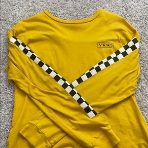 Checkered Vee Long Sleeve T-shirt